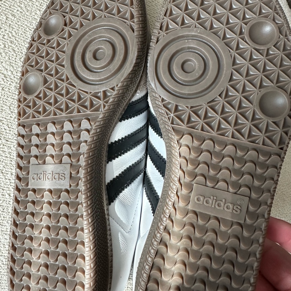 Adidas Samba White Black and Brown Sneakers - Picture 5 of 6